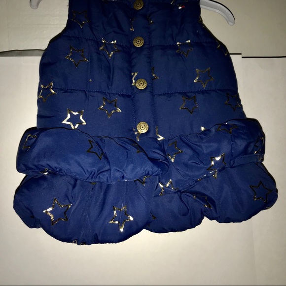 New Tommy Hilfiger Baby Vest 24M Faux Fur Collar - Picture 2 of 8